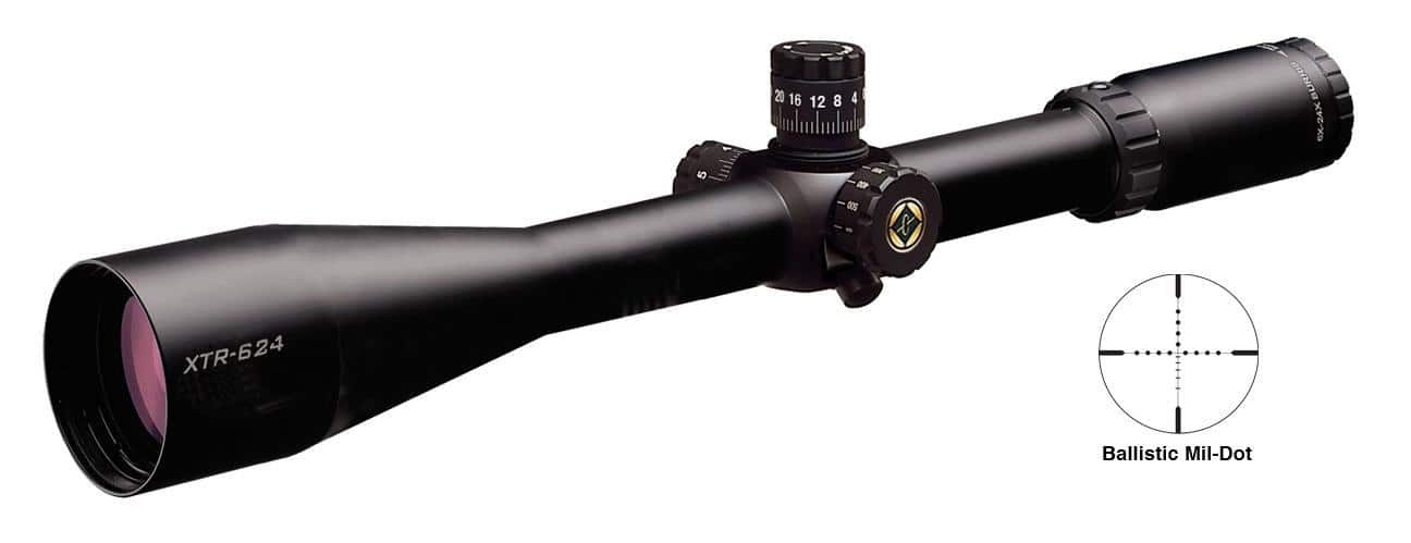 BLEMISHED Burris 6-24x50 Xtreme Tactical Rifle Scope Ballistic Mil-Dot Reticle Matte Side PA