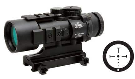 BLEMISHED Burris AR-536 Prism Sight with Picatinny Mount - 5x 36mm 20' FOV Ballistic CQ 5.56 Reticle Matte