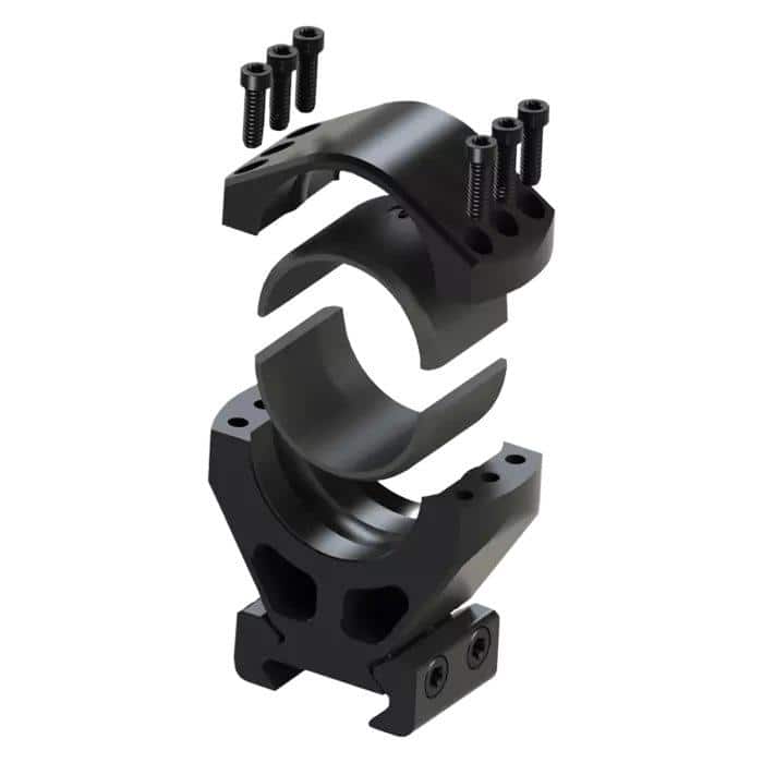DEMO Burris Steel XTR Signature Scope Ring Set with Pos-Align Offset Inserts 30mm .1.00" Height Matte