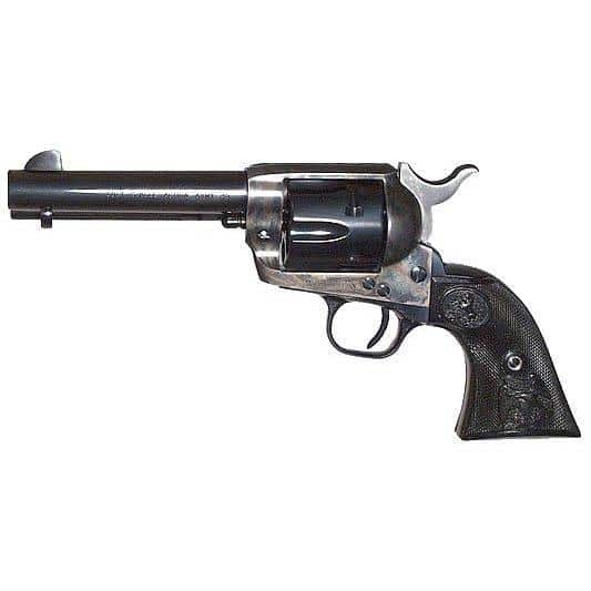 Colt SA Army Handgun .45 Colt 6rd Capacity 4.75" Barrel Colored Case Blued