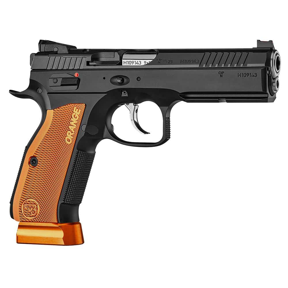 CZ USA Shadow 2 Handgun 9mm Luger 19rd Magazines (3) 4.89" Barrel Black with Orange Optics Ready