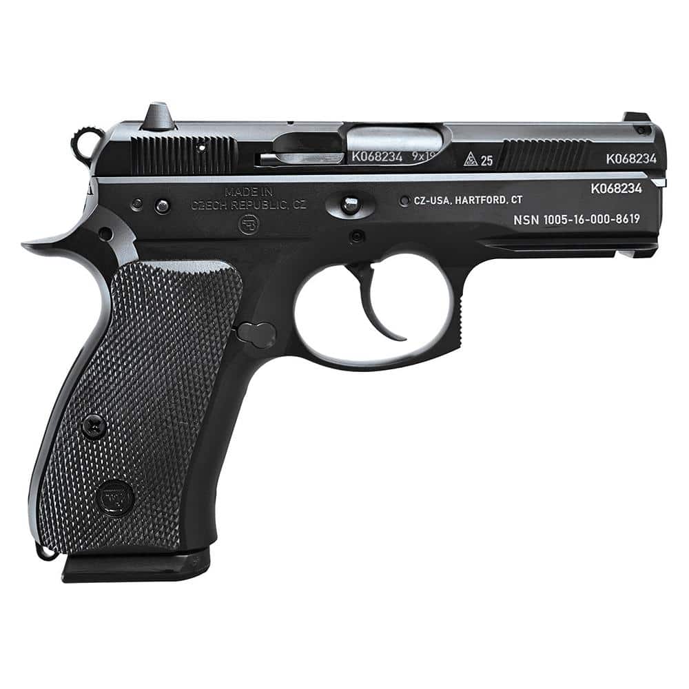 CZ USA 75 P-01 50th Anniversary Handgun 9mm Luger 15rd Magazines (2) 3.75" Barrel Black