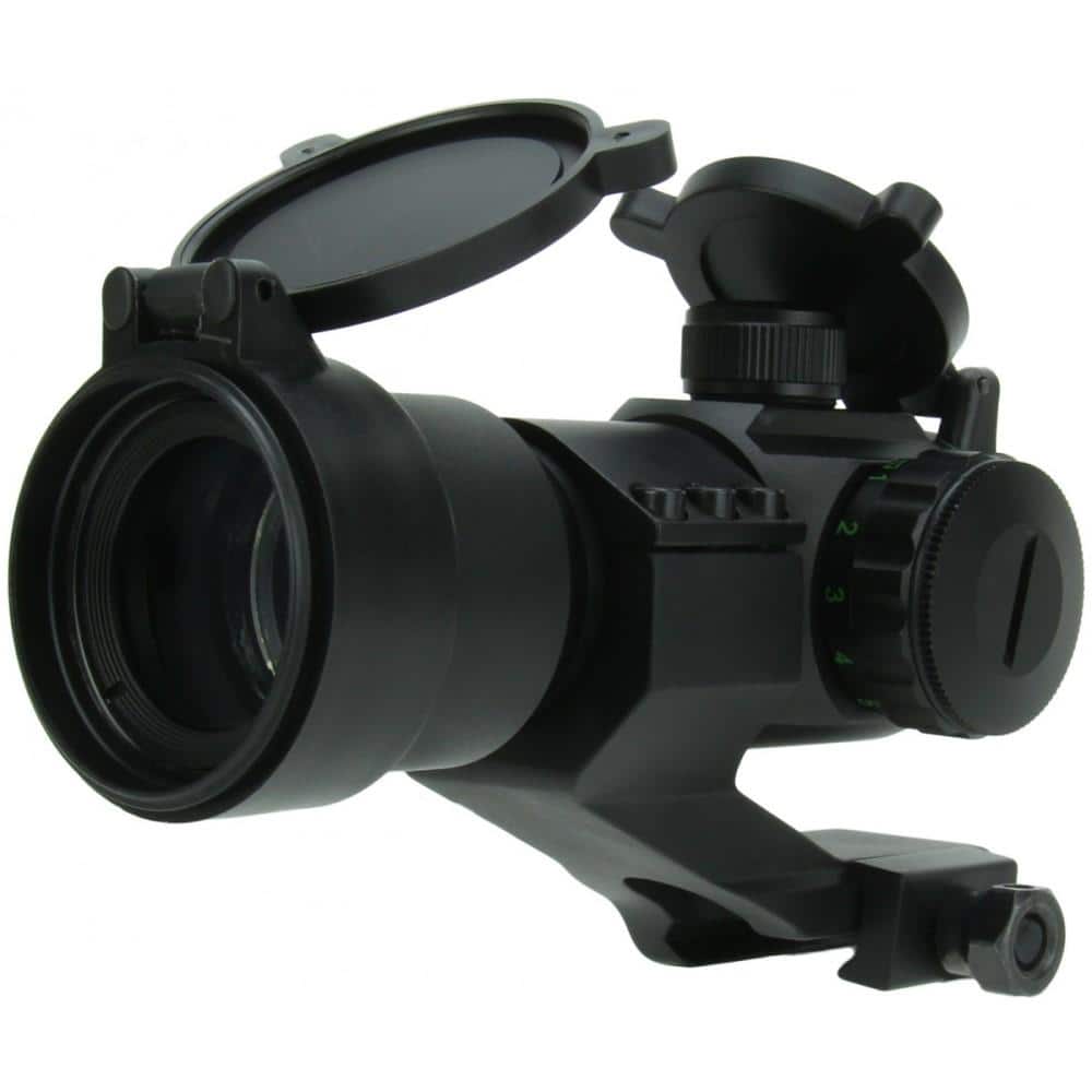 TacFire Red/Green Dot Sight 1x30 Dual Illum. Black with Cantilever Mount