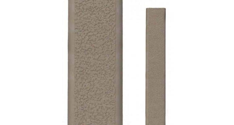 Ergo Textured Slim Line Rail Cover - Dark Earth 3 Pack