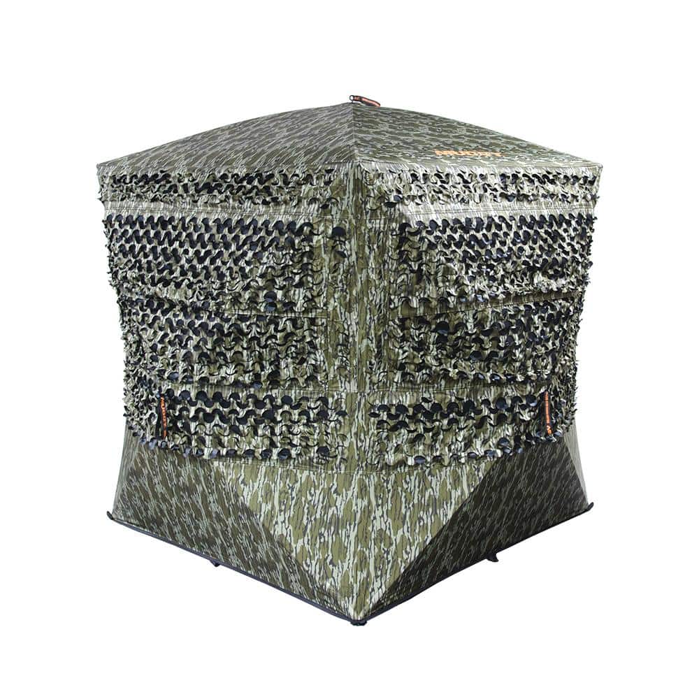 Muddy Carnage Die Cut Ground Blind Mossy Oak Bottomland