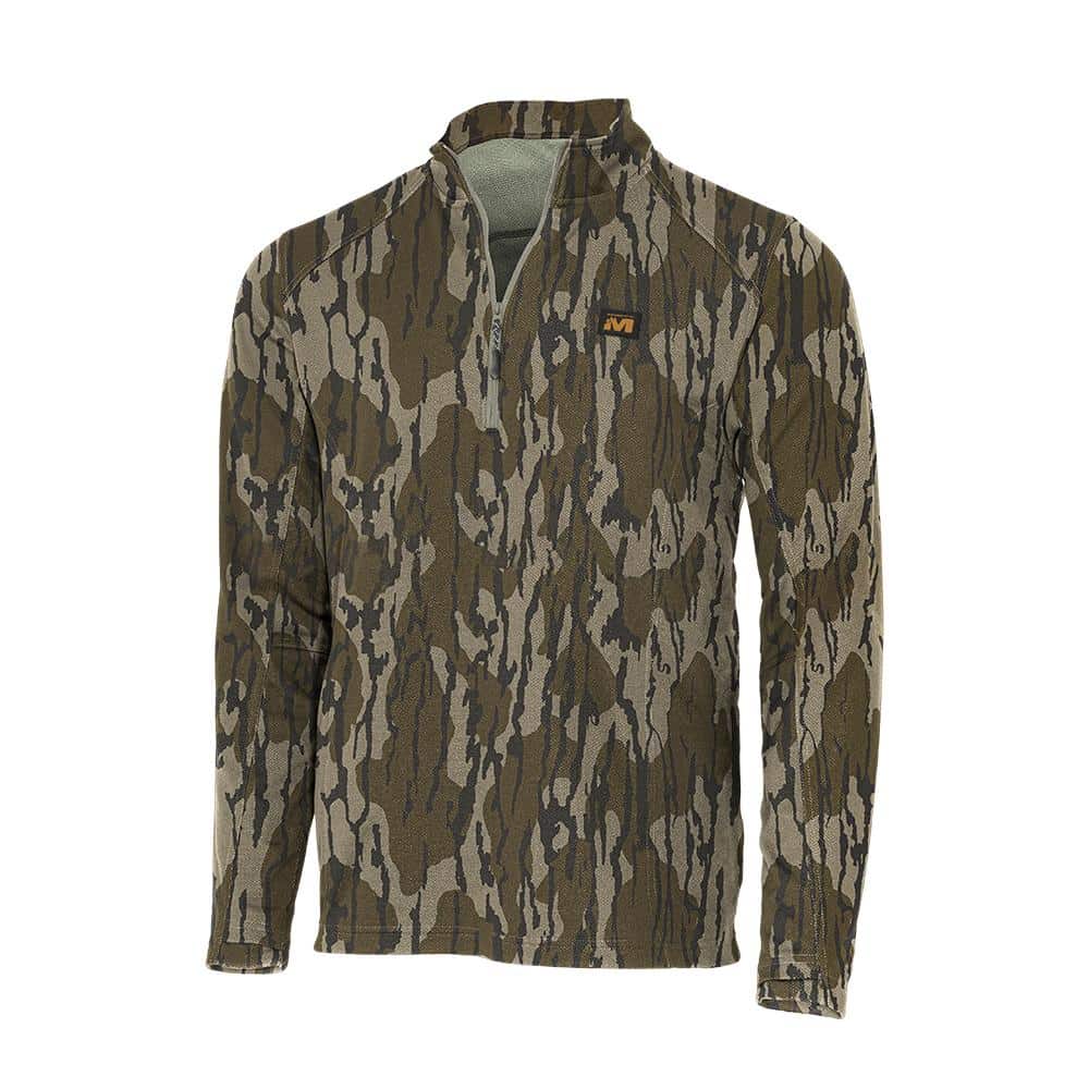 Muddy DV8 Quest Midweight Quarter Zip Sweatshirt Mossy Oak Bottomland 2XL
