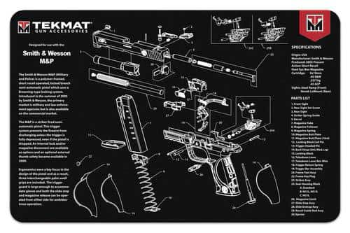 TekMat 11x17 Gun Cleaning Mat- Smith & Wesson M&P