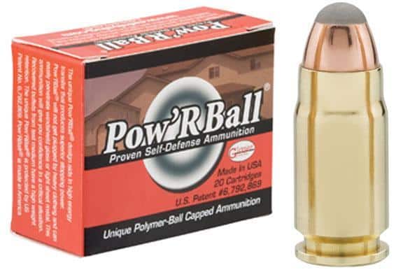 Glaser Pow'RBall Handgun Ammunition .357 SIG 100 gr JHP 1600 fps 20/box