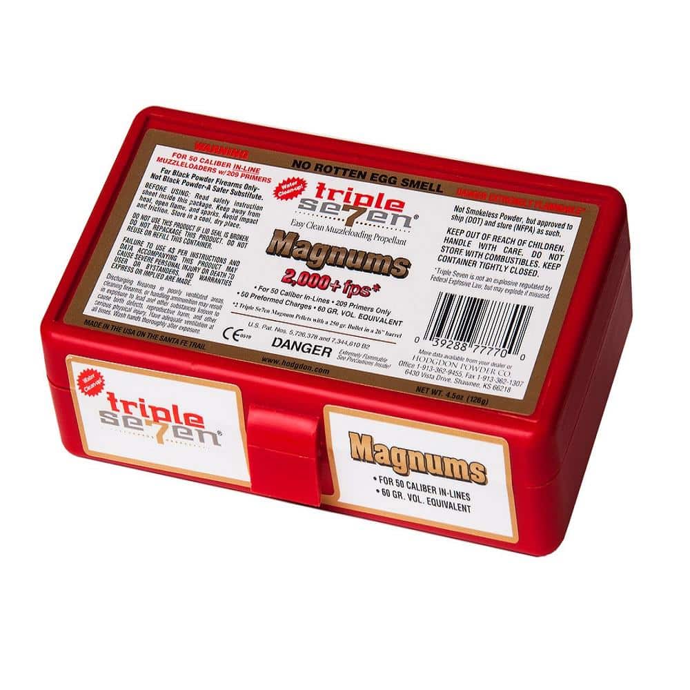 Hodgdon Triple Seven Black Powder Substitute .50 cal Magnum Pellets - 50/ct