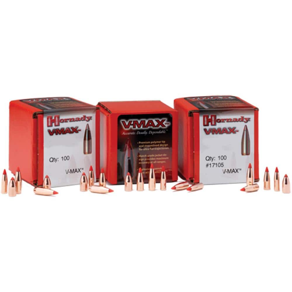 Hornady V-MAX Bullets .17 cal 172" 25 gr V-MAX