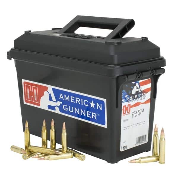 Hornady American Gunner Rifle Ammunition .223 Rem 55 gr HP-Match 3240 fps 247/ct