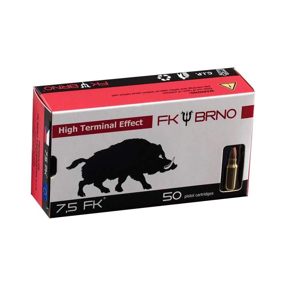 F9 Ammunition 7.5 FK (50/BOX) 101 Grain Solid Copper Monolithic W Flat Nose
