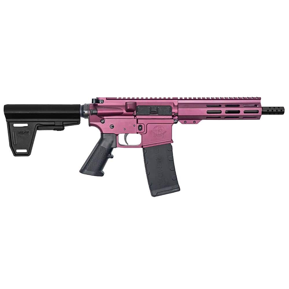 GLFA 223 Wylde Braced Pistol .223 Wylde 30rd Magazine 7.5" Nitride Barrel Black Cherry Finish
