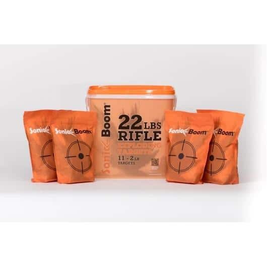 Sonic Boom 2lb Exploding Rifle Target 11/ct Bucket