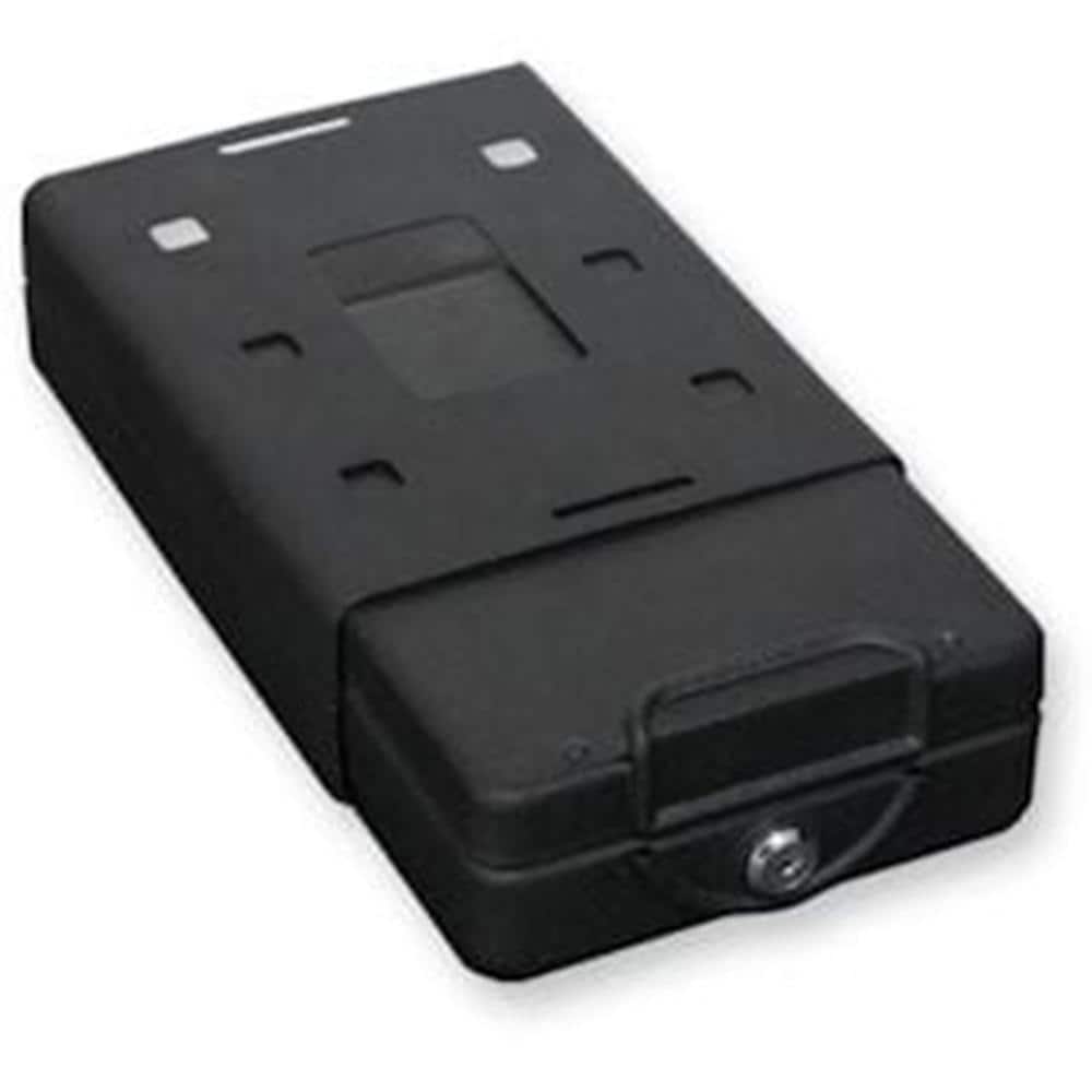 Bulldog Car/Personal Handgun Safe with Key Lock Mounting Bracket and Cable