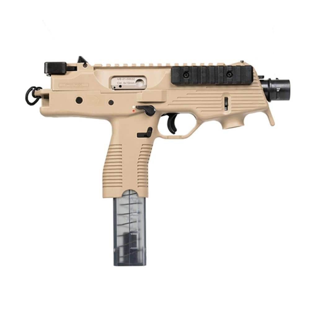 B&T TP9 Handgun 9mm Luger 30rd Magazine 5.1" Barrel Coyote Tan with A3 Brace & Foregrip