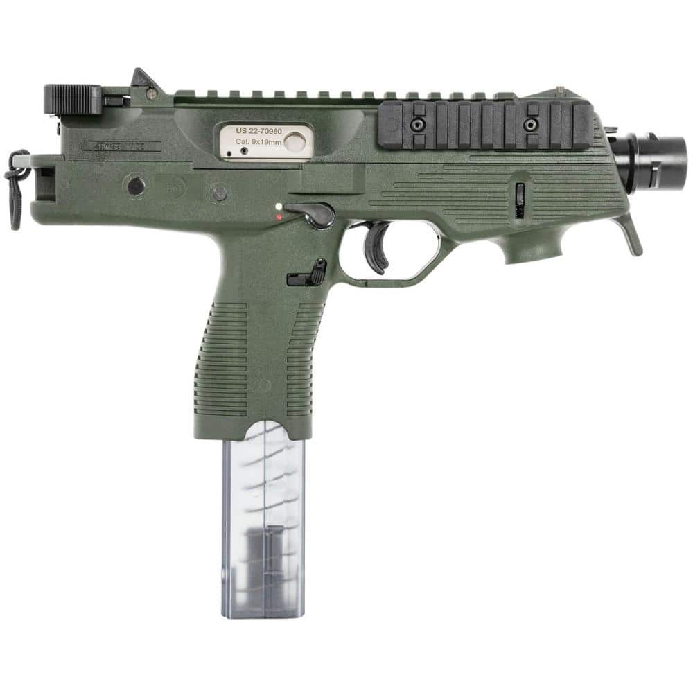 B&T TP9-N Handgun 9mm Luger 30rd Magazine 5" Barrel OD Green