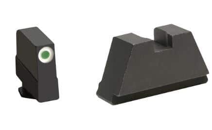 3XL Tall Green Tritium White Outline .365/FlatBlack .451 for most Glocks