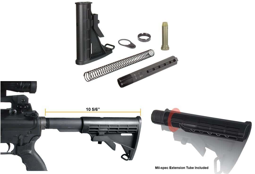 Picture of Leapers Inc. UTG PRO USA 6-POSITION MIL SPEC STOCK KIT BLK