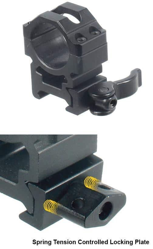 Leapers UTG 2-Piece Max Strength LE Grade Picatinny Rings - 22mm Width 1" - Medium