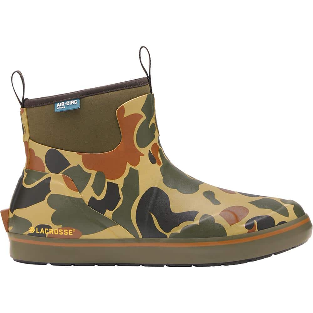 LaCrosse Alpha Deck Boot 6'' Hardwoods Duck Camo Men's Size 10.5M