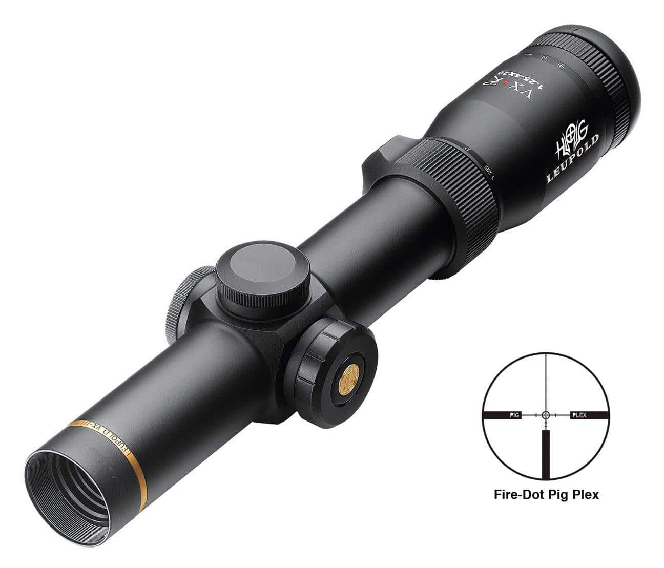BLEMISHED Leupold VX-R Hog Rifle Scope - 1.25-4x20mm FireDot Pig Plex Matte