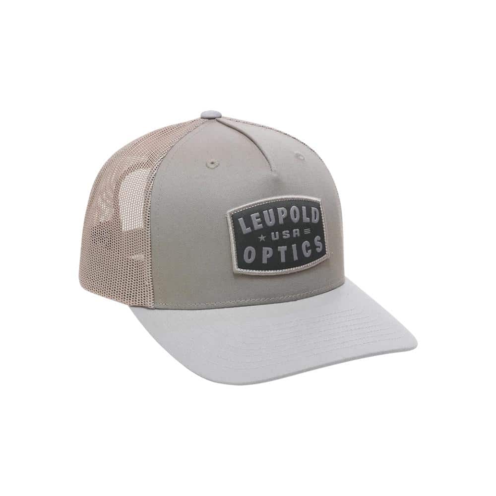 Leupold USA Trucker Hat Khaki Grey