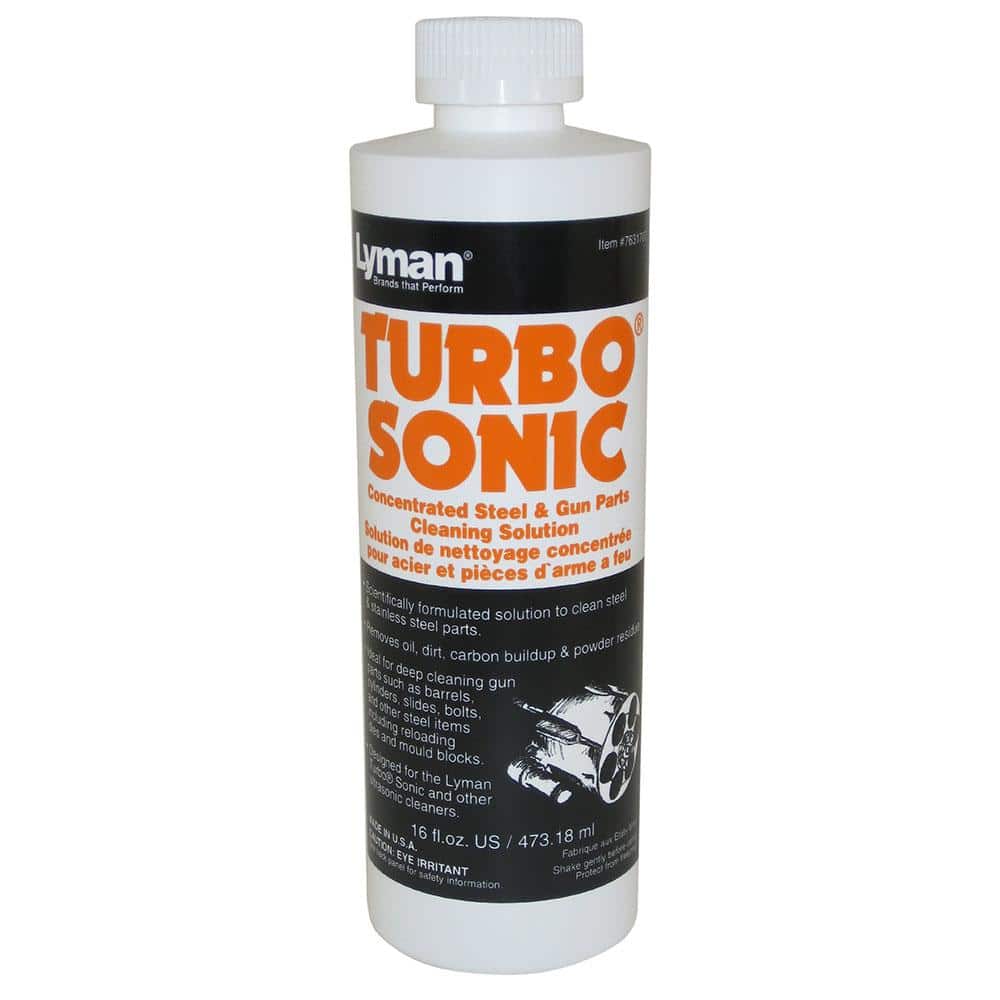 Lyman Turbo Sonic Ultrasonic Steel & Gun Parts Cleaning Solution - 16 oz
