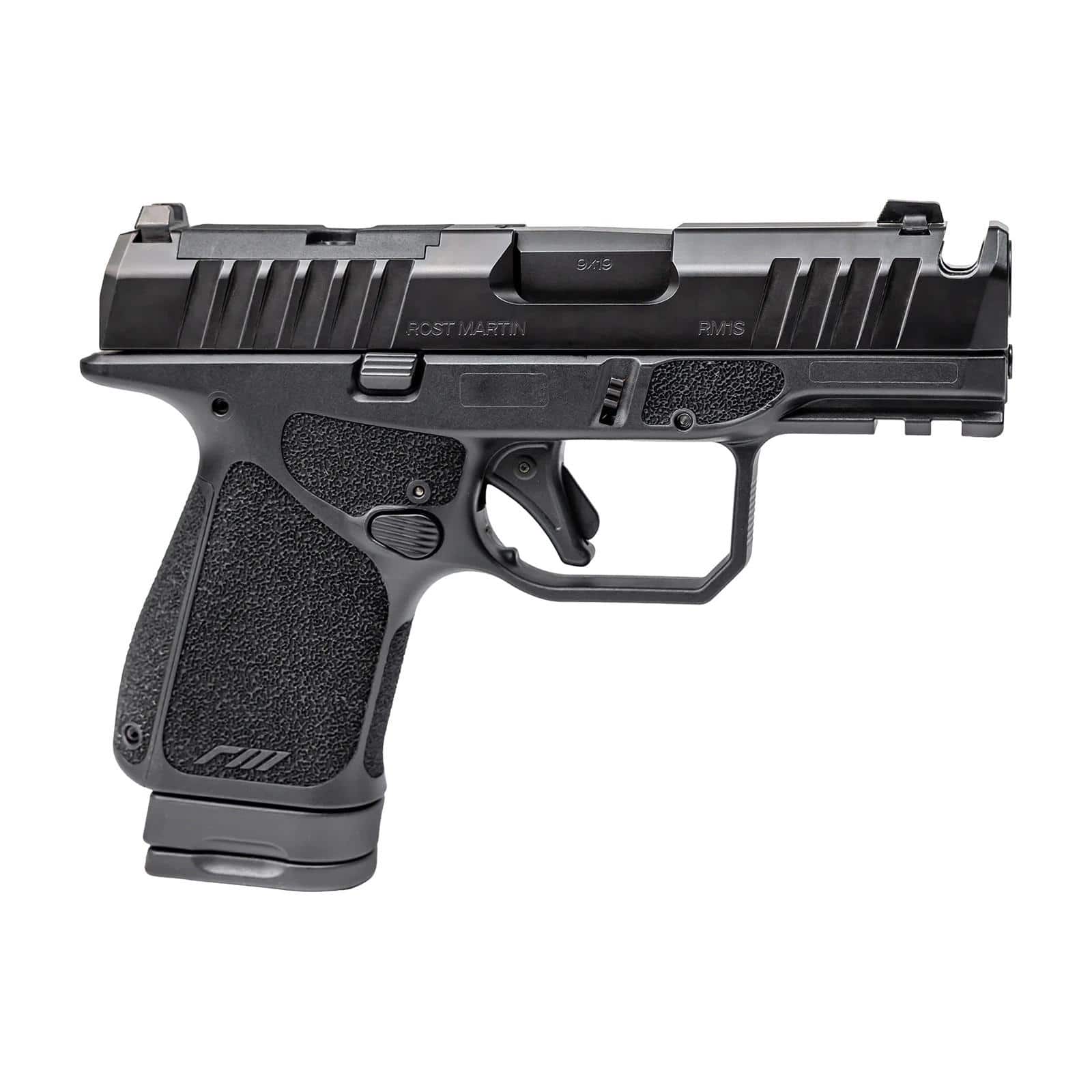 Rost Martin RM1S Comp Handgun 9mm Luger 10rd Magazines(2) 3.6" Barrel Black Optic Ready CA Compliant