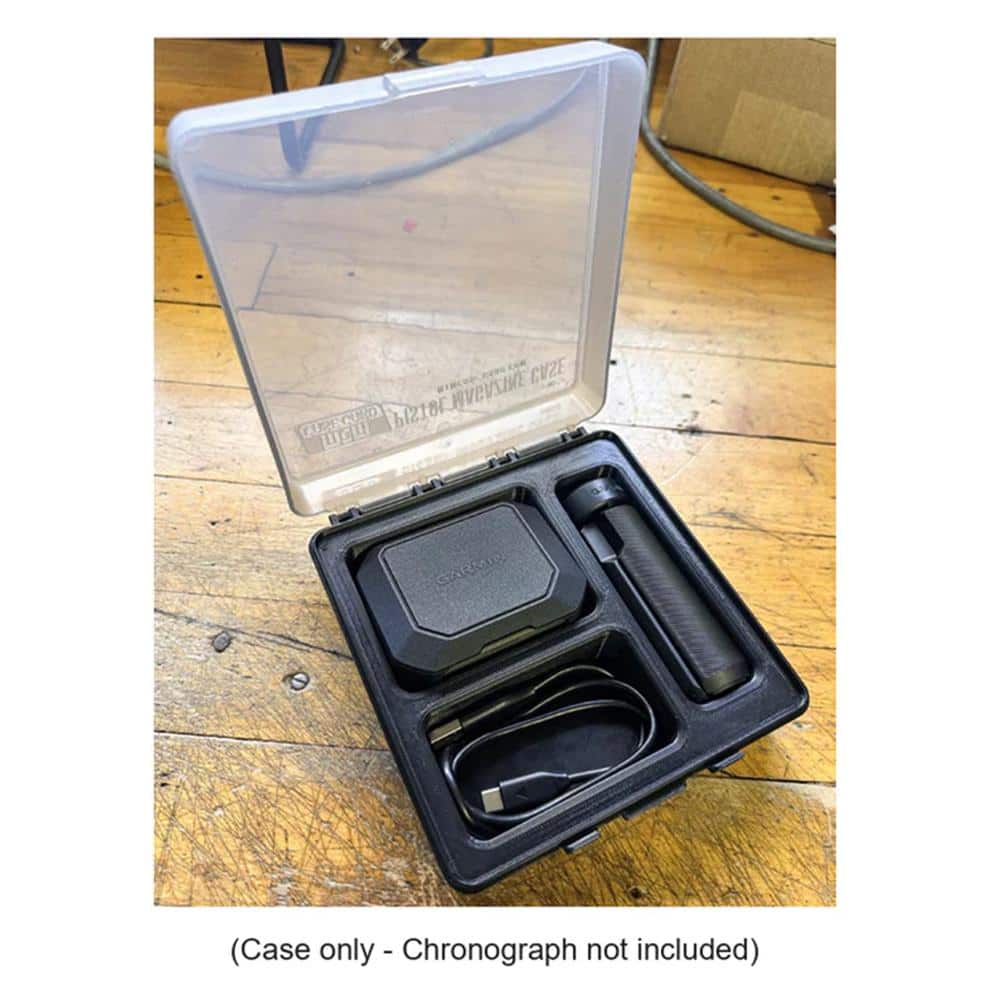 MTM Chronograph Case Black with Clear Lid
