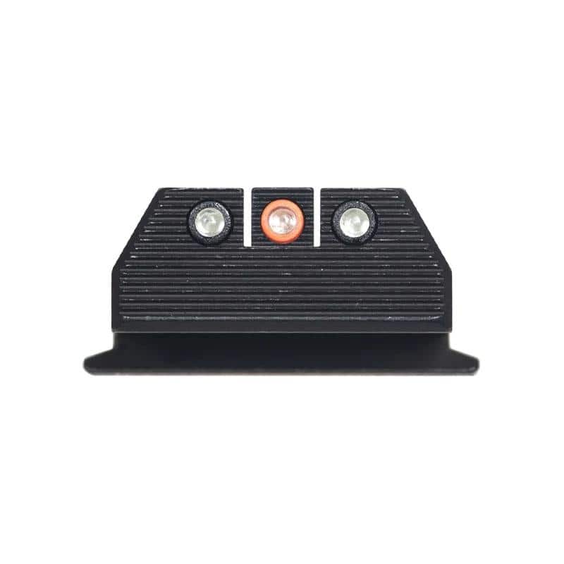Night Fision Optics Ready Stealth Night Sight Set Orange Front Black Back for S&W M&P 9 Shield Plus