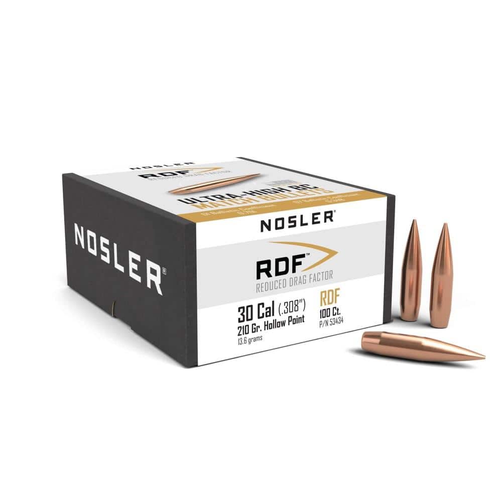 Nosler RDF Rifle Bullets .30 Cal .308" 210 gr HPBT 100/ct