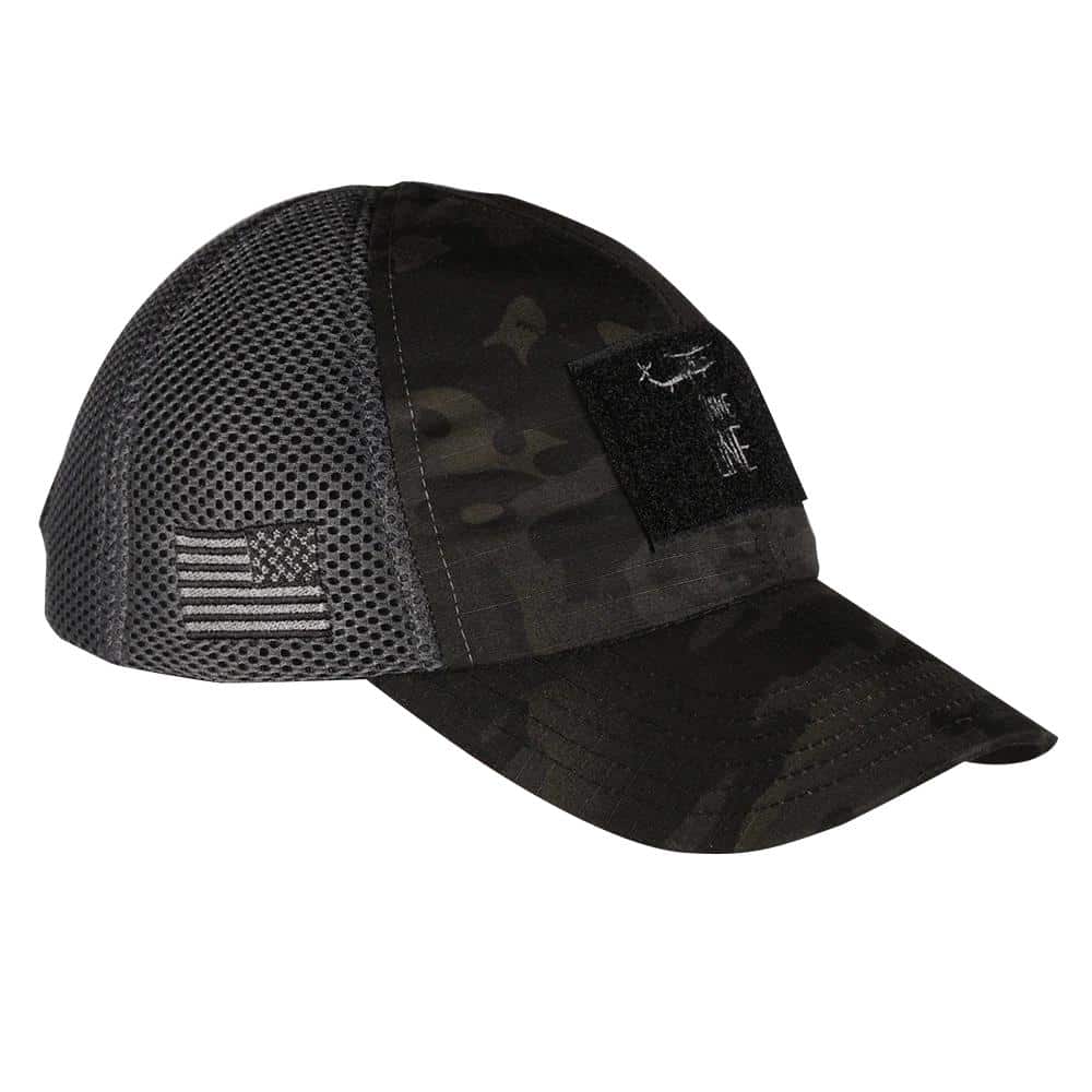 Nine Line Dark American Made Mesh Back Hat with Dropline