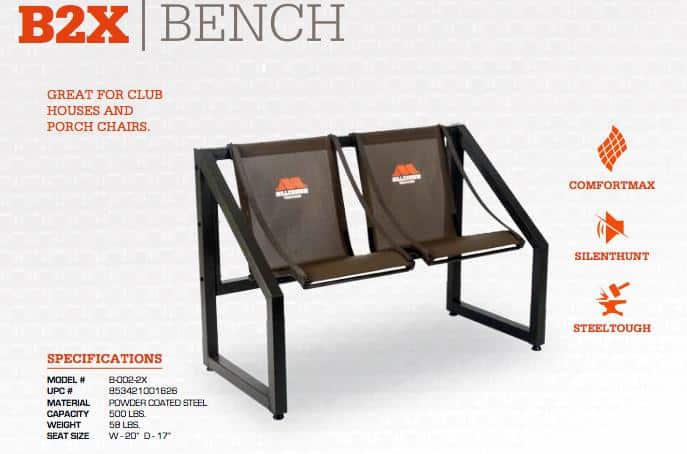 Millennium B2X 2-person Bench