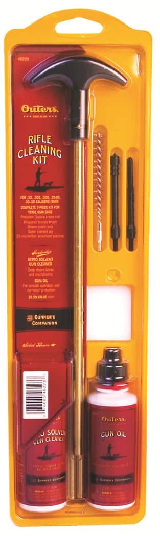 Outers Pistol Cleaning Kit 9mm-.38/.357 Cal