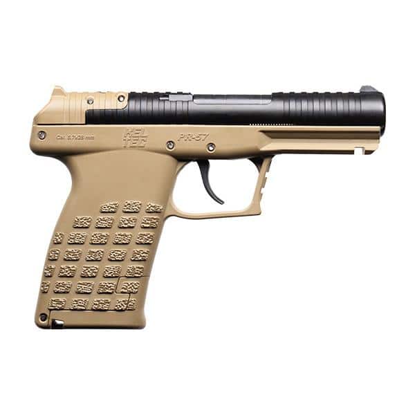 Kel-Tec PR-5.7 Handgun 5.7x28mm 20rd Magazine(1) 4.64" Barrel Tan Frame Stripper Clips Optic Plate