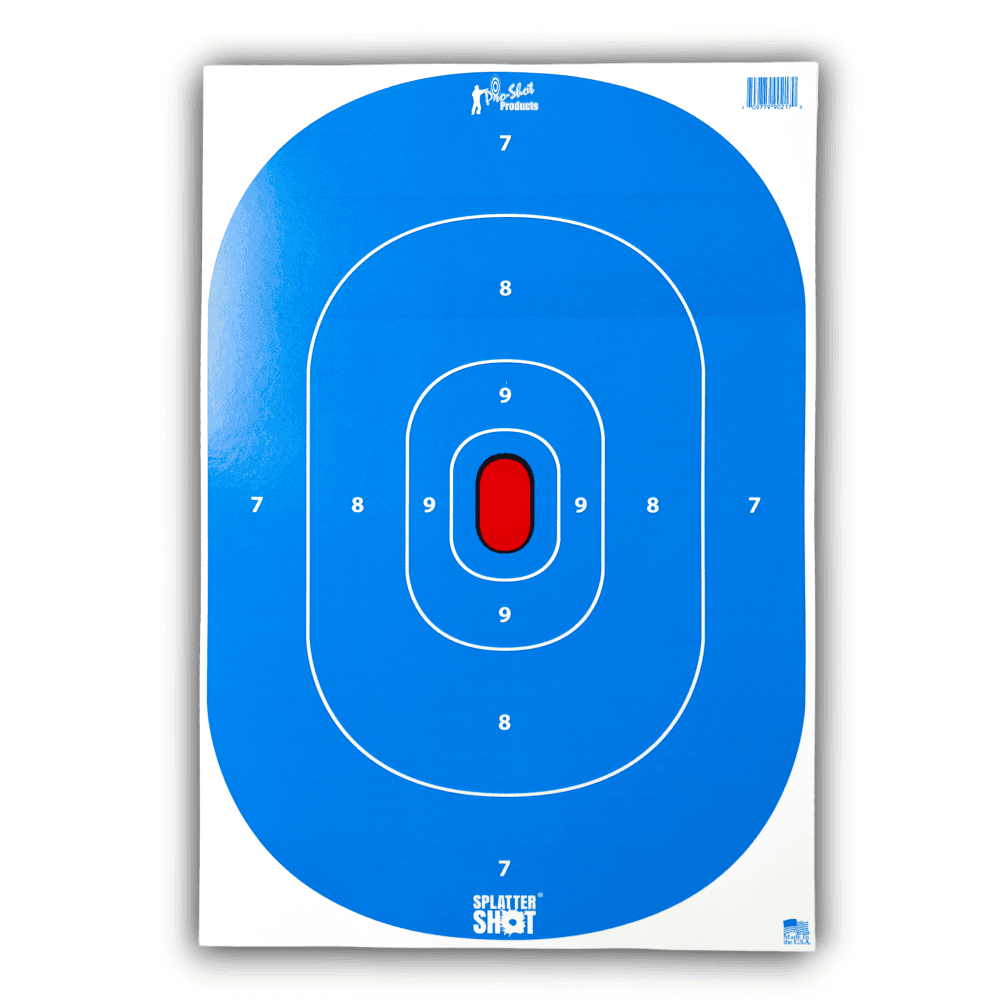 Pro-Shot Splattershot Silhouette Insert Paper Target Hi-Vis 12"x18" 8/ct