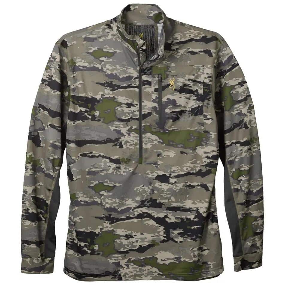 Browning Early Season 3/4 Zip Shirt Ovix XL