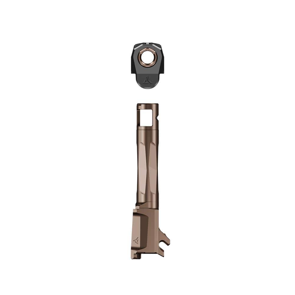 Radian Weapons Afterburner and Ramjet Combo Barrel and Compensator for Sig Sauer P365 P365X Bronze