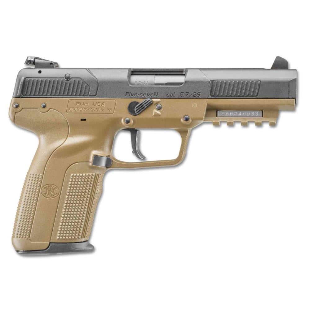FN Five-seveN Handgun 5.7x28mm 10rd Magazines (3) 4.8" Barrel FDE CA Compliant