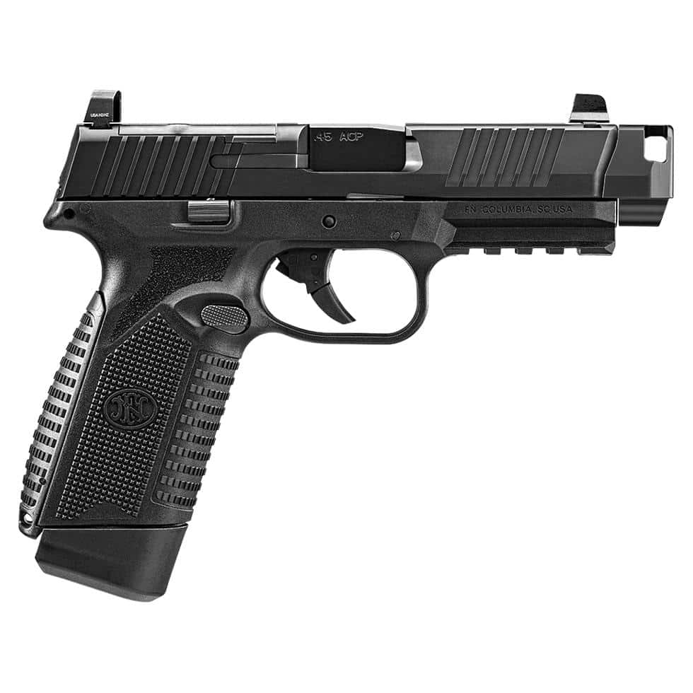 FN 545 MRD Comp Handgun 45 Auto 15rd Magazines(2) 4.43" Barrel Black Finish