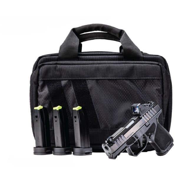 Rost Martin RM1S Comp Handgun Bundle 9mm Luger 12(1)&15(3)rd Magazines 4" Barrel Black Viridian Red Dot Pistol