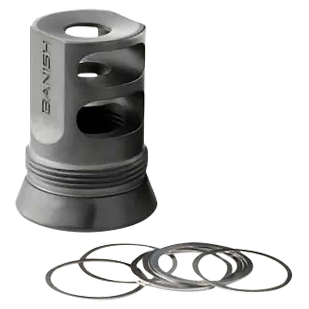 Banish 4581 30-Gold Muzzle Brake 5/8x24 Black