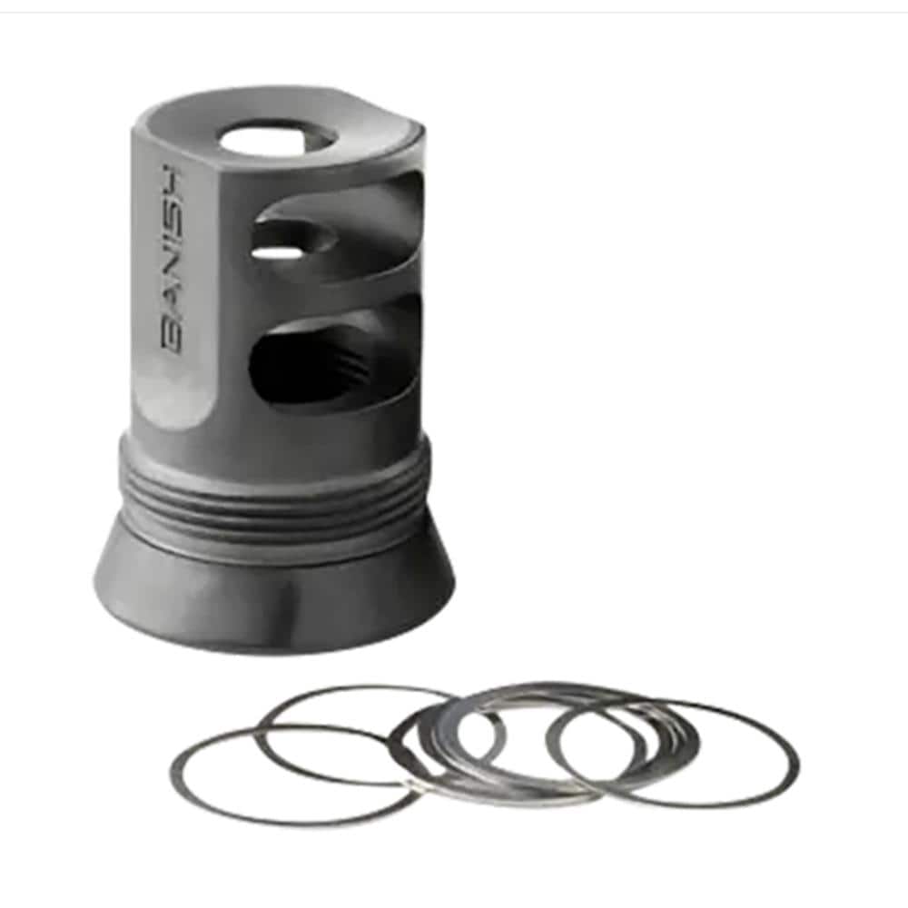 Banish 4673 30-Gold/46 Muzzle Brake 5/8x24 Black