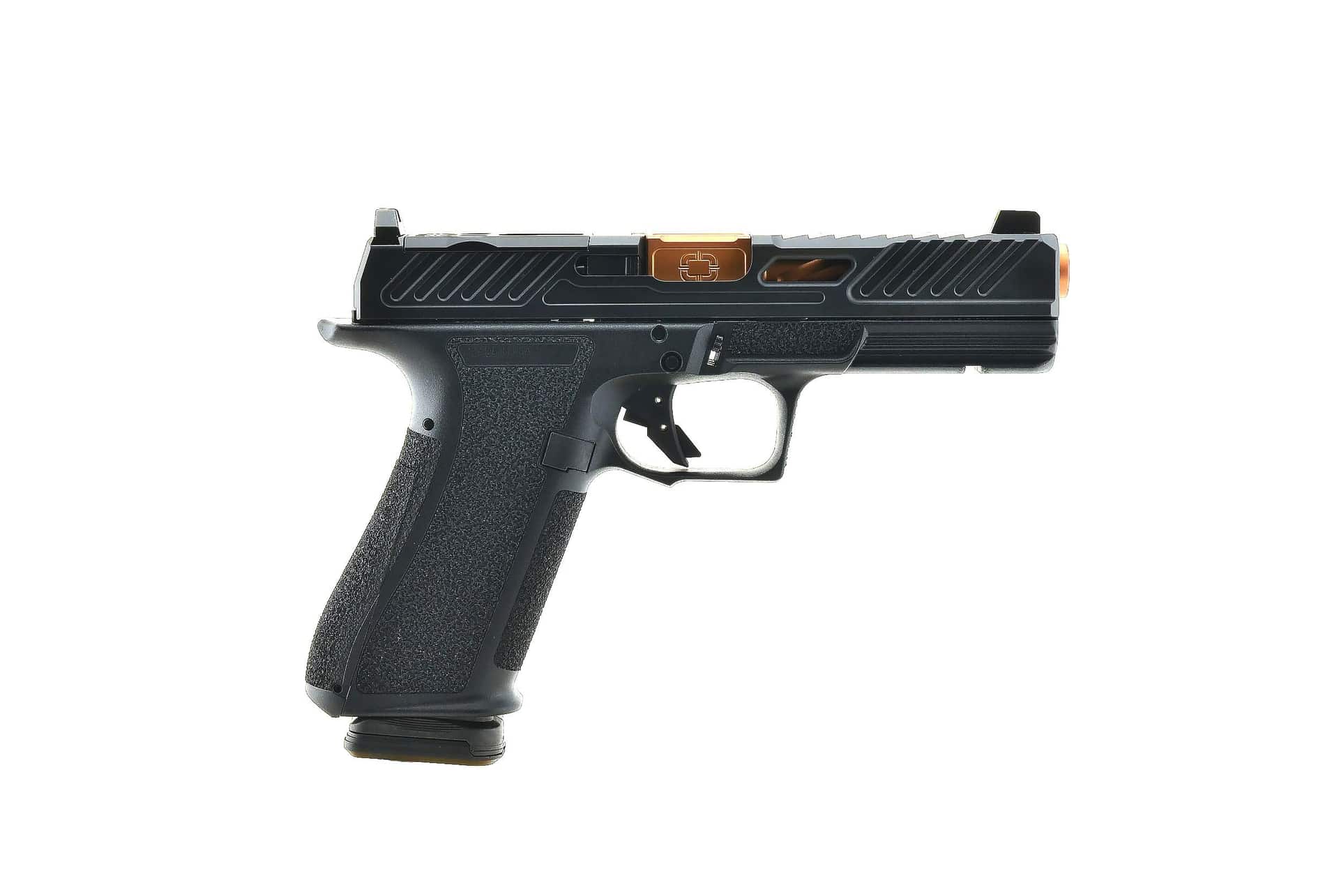 Shadow Systems DR920 Optic Elite Slide Handgun 9mm Luger 17rd Magazine 4.5 " Bronze Barrel Front Night Sight