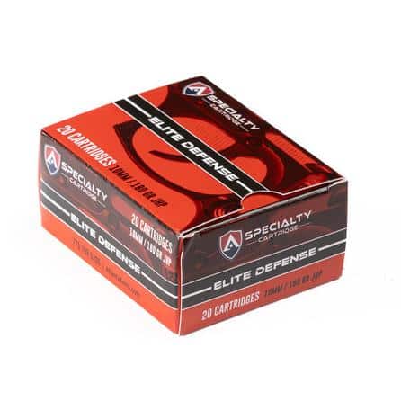 Atlanta Arms Elite Defense Handgun Ammunition 10mm Auto 180gr JHP 1175 fps 20/ct