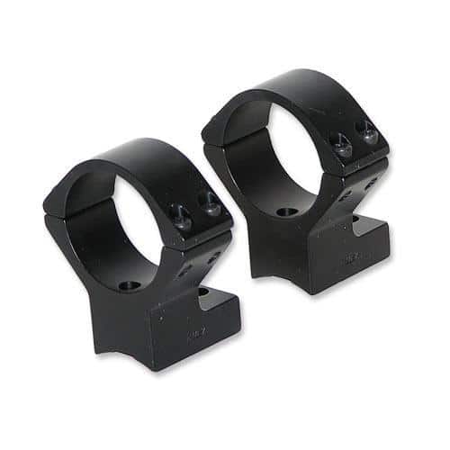 Talley Lightweight Alloy Scope Mounts - Black Anodized - 30mm - High Savage w/Accutrigger Stevens 200 Stiller Predator TC Venture Ruger American