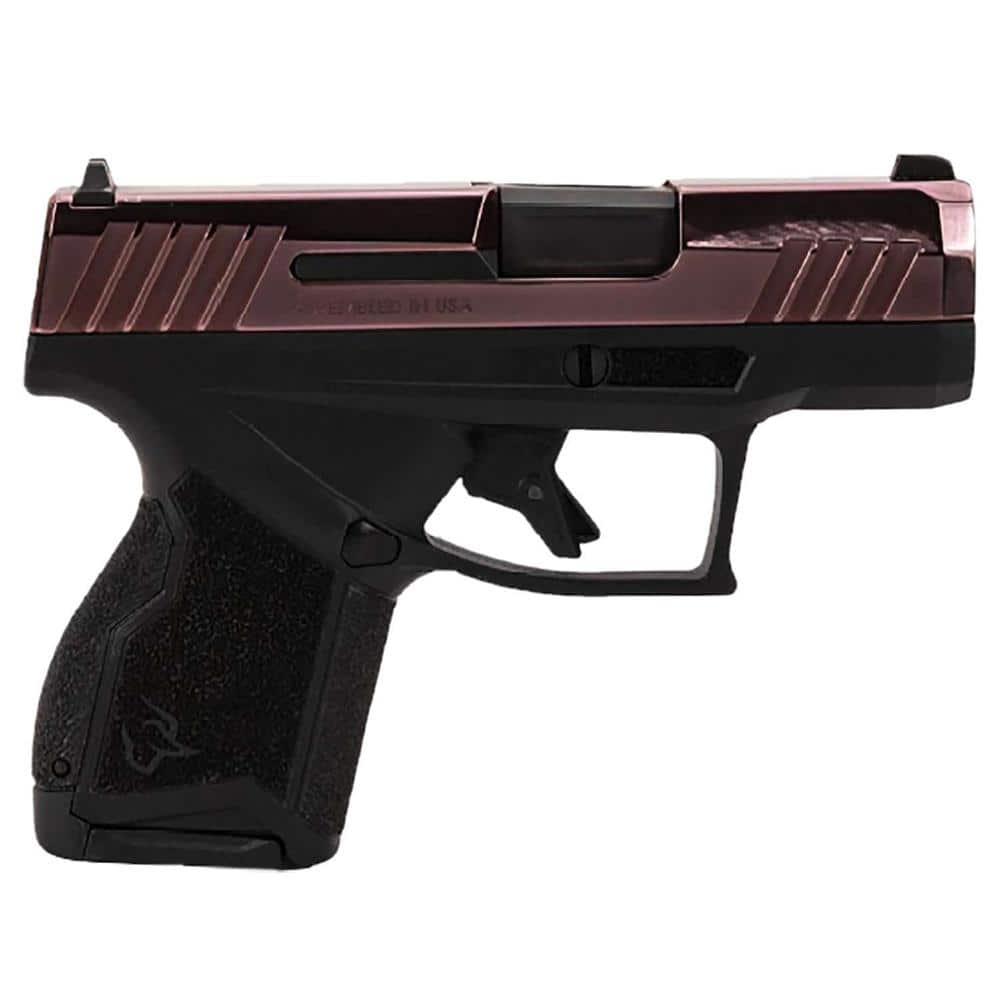 Taurus GX4 Handgun 9mm Luger 10rd Magazines (2) 3" Barrel Rose Gold Slide and Black