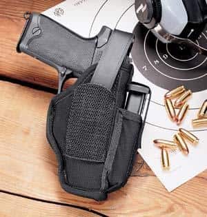 Uncle Mike's Ambidextrous Hip Holsters 3-4" Brl Med & Lg Dbl action Rev.