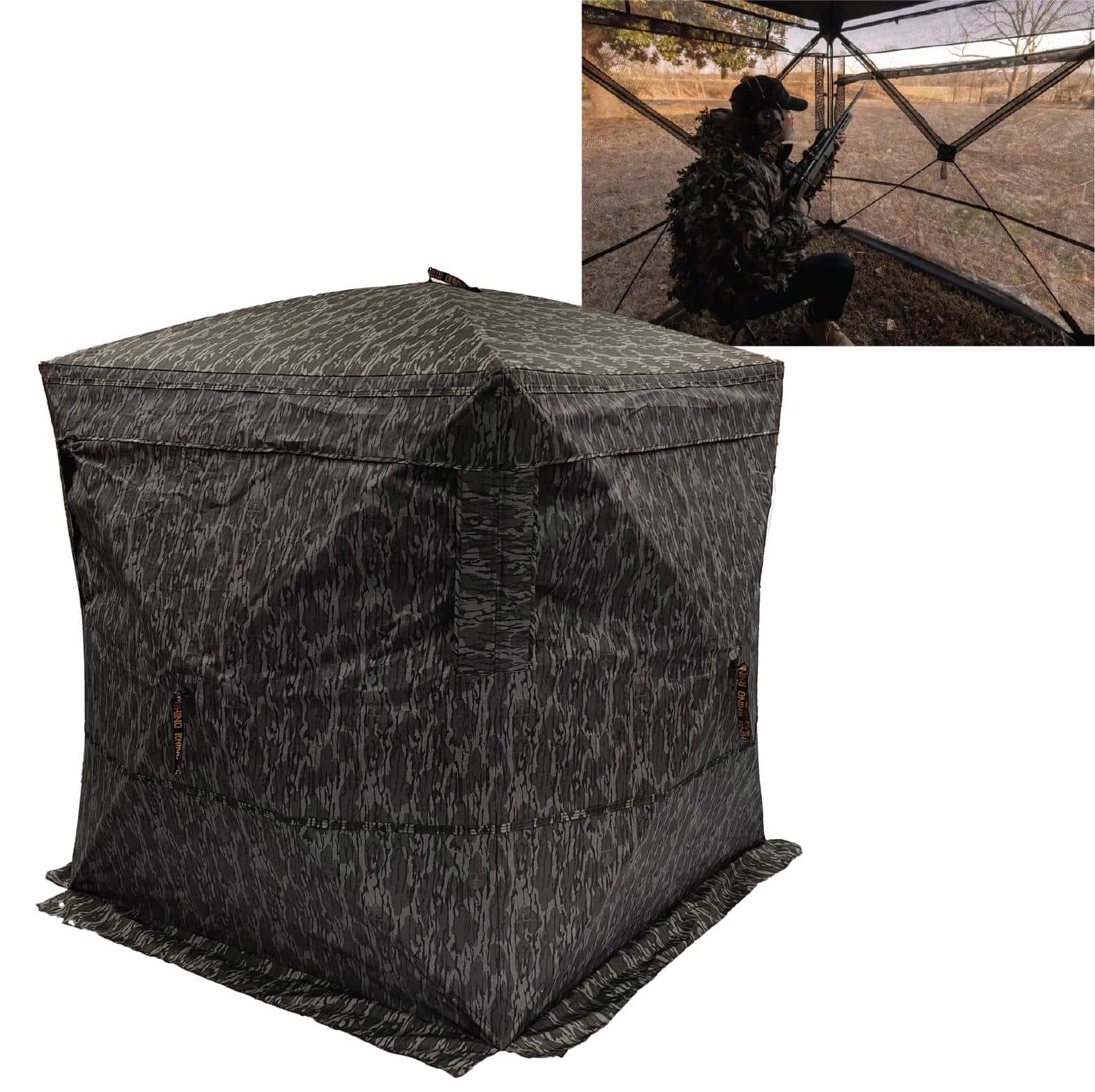 Rhino R-180 See Through Ground Blind Mossy Oak Bottomland